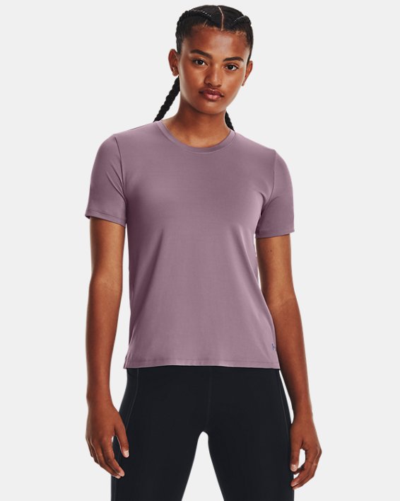Women's UA RUSH™ Vent Short Sleeve in Purple image number 0